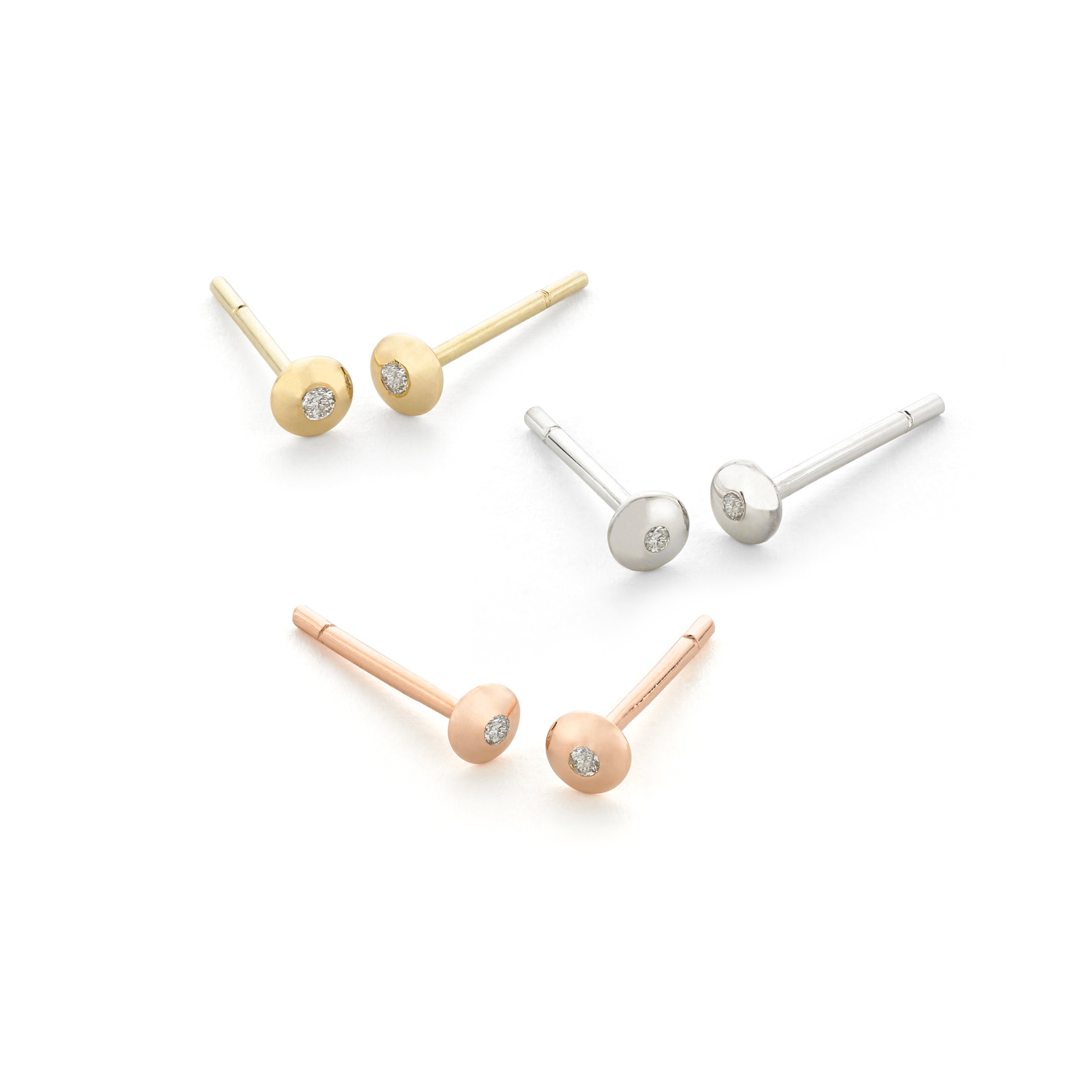 DIAMOND DOT MINI STUDS